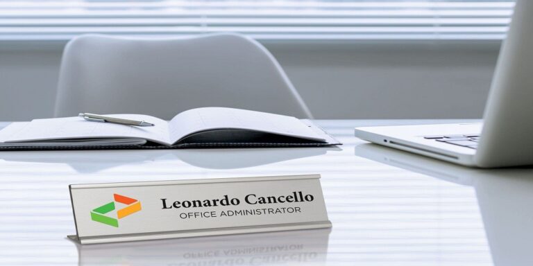 Find Desk Name Plates to Complete Your Office Space