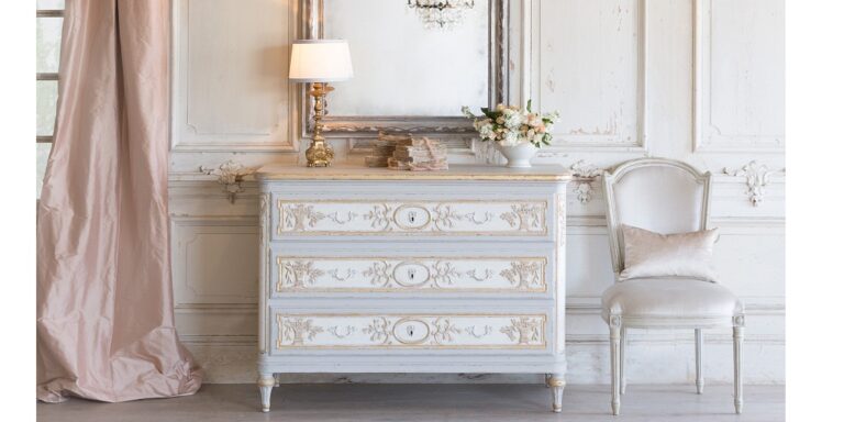French Style Bedside Table | Decorating a French Country Bedroom